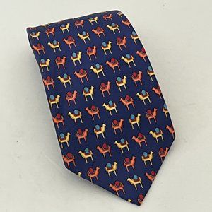 Lock & Co London Men’s Llama Multicolor Silk Tie